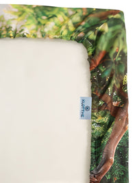 Klotthe Chess Printed Fitted 400 TC King 7D Bedsheet & 2 Pillow Cover- 2.50 m x 2.25 m
