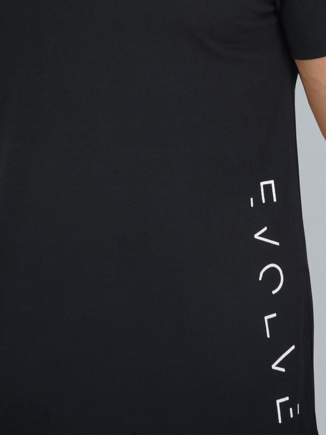 HRX by Hrithik Roshan Monochrome Typography Printed Pure Cotton Yoga T-shirt