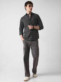 VASTRADO Men Classic Slim Fit Tartan Checks Casual Shirt