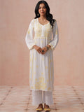House of Chikankari Women Embroidered Chikankari Kurta