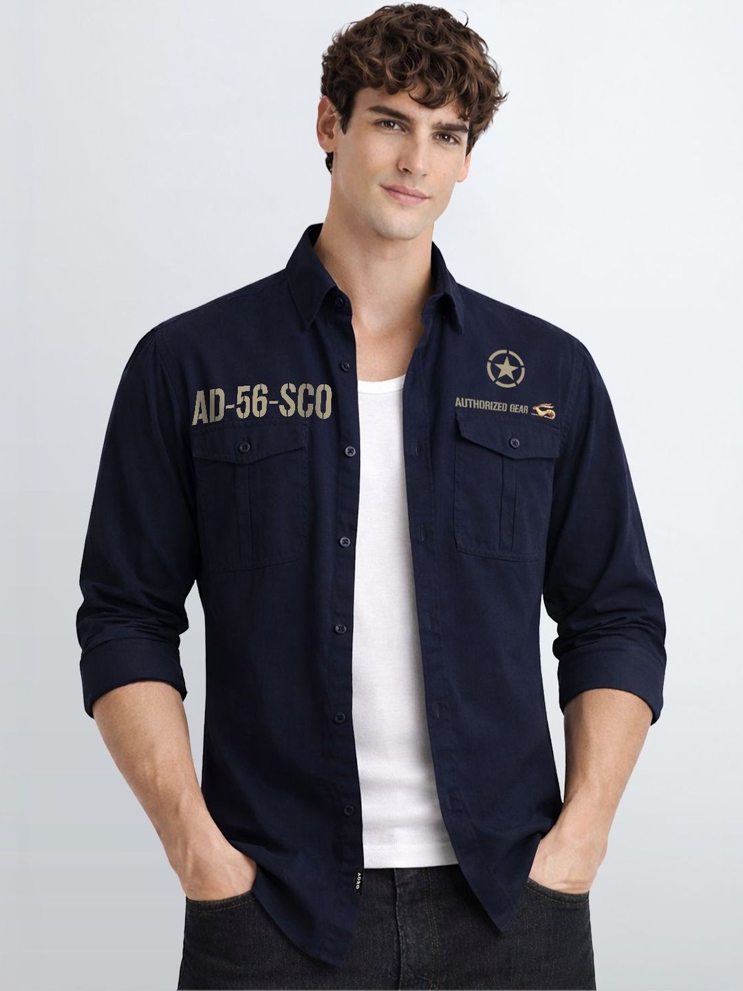 ADRO Men Standard Printed Casual Shirt