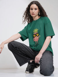 Street By Tokyo Talkies Women Graphic Printed Oversized T-Shirt