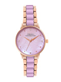 French Connection Women Stainless Steel Bracelet Style Straps Analogue Watch FCB10RGM