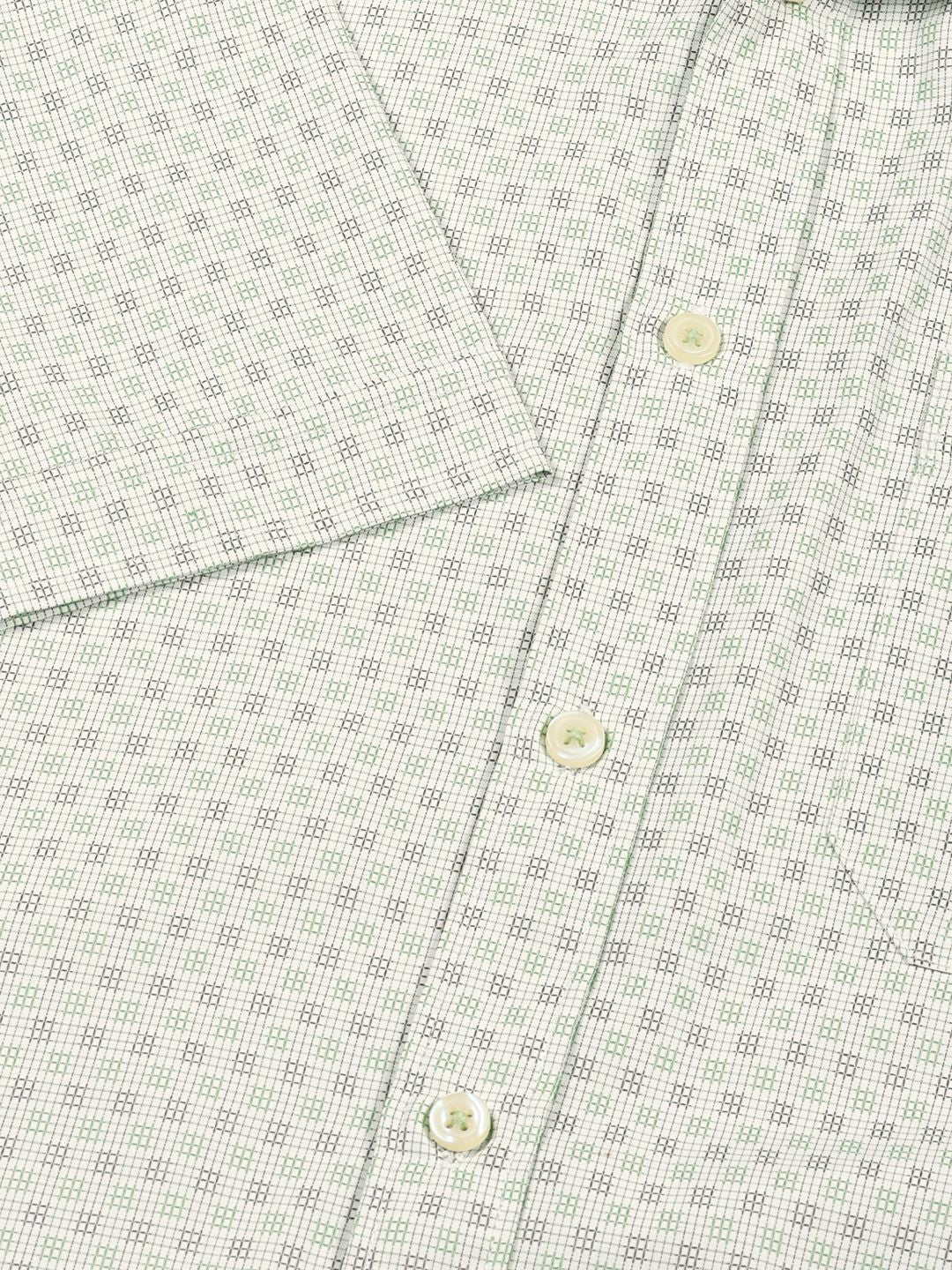 Thomas Scott Men Smart Micro Checked Spread Collar Formal Shirt