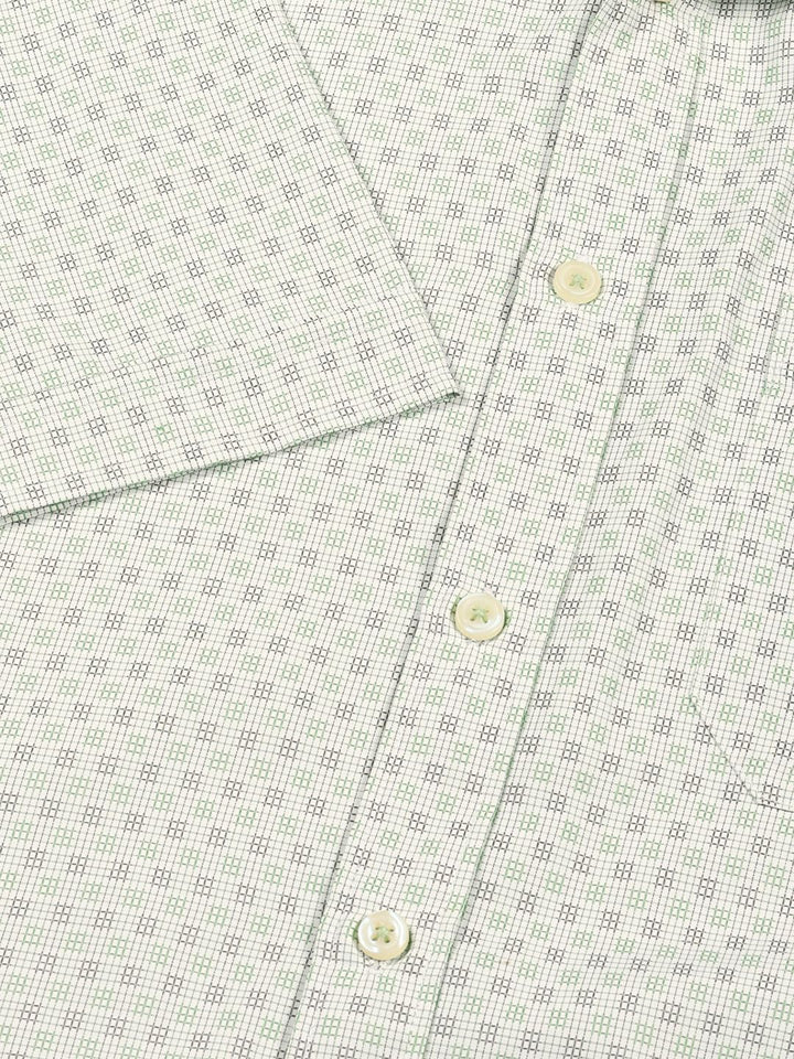 Thomas Scott Men Smart Micro Checked Spread Collar Formal Shirt