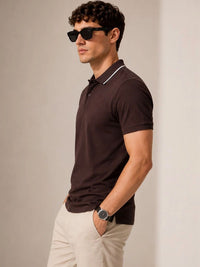 ADRO Men Polo Collar T-shirt