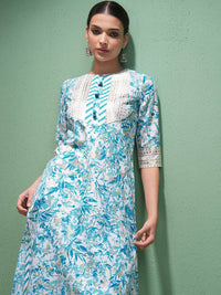 Vishudh Women Floral Printed Regular Kurta with Palazzos & With Dupatta