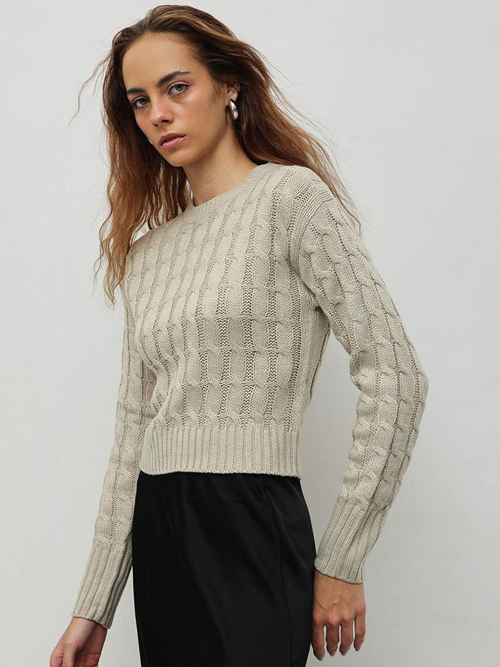 STREET 9 Women Cable Knit Pullover