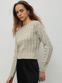 STREET 9 Women Cable Knit Pullover