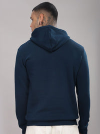 ADRO Men Typography Printed Hood Cotton Pullover Sweatshirt