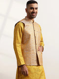 Jaket Nehru Brocade Rekaan Tenunan Anouk