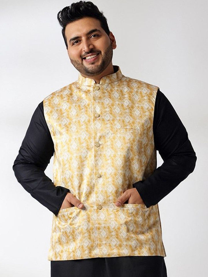 Jaket Nehru Printed Lelaki SOJANYA PLUS
