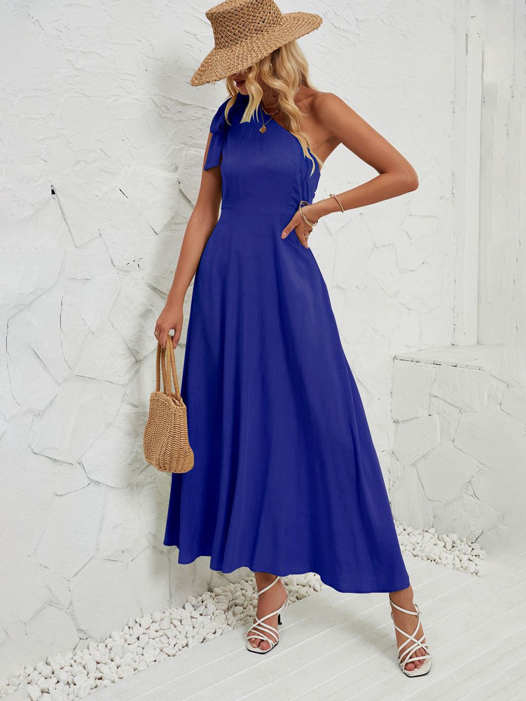 all about you Women One Shoulder Maxi Dress