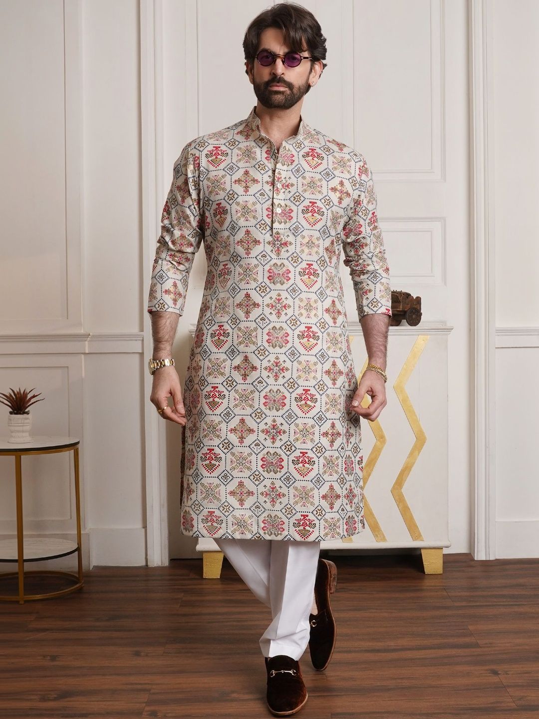 SOJANYA Men Ethnic Motifs Printed Kurta