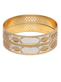 Anouk Set Of 2 Rhodium-Plated Bangles
