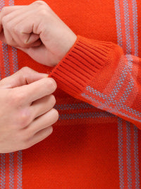 The Indian Garage Co Men Checked Pullover Sweater