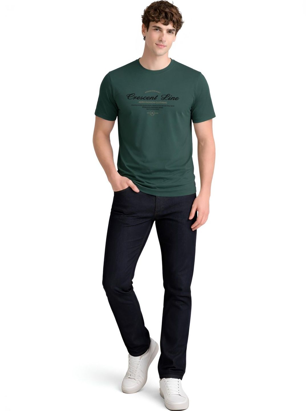 ADRO Men Typography Printed T-shirt