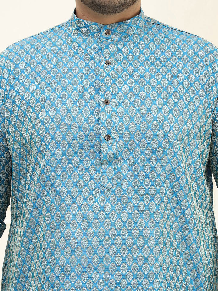 SOJANYA PLUS Ethnic Motifs Woven Design Kurta with Pyjamas