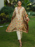 House of Chikankari Women Printed Chikankari Crepe Kaftan Kurta