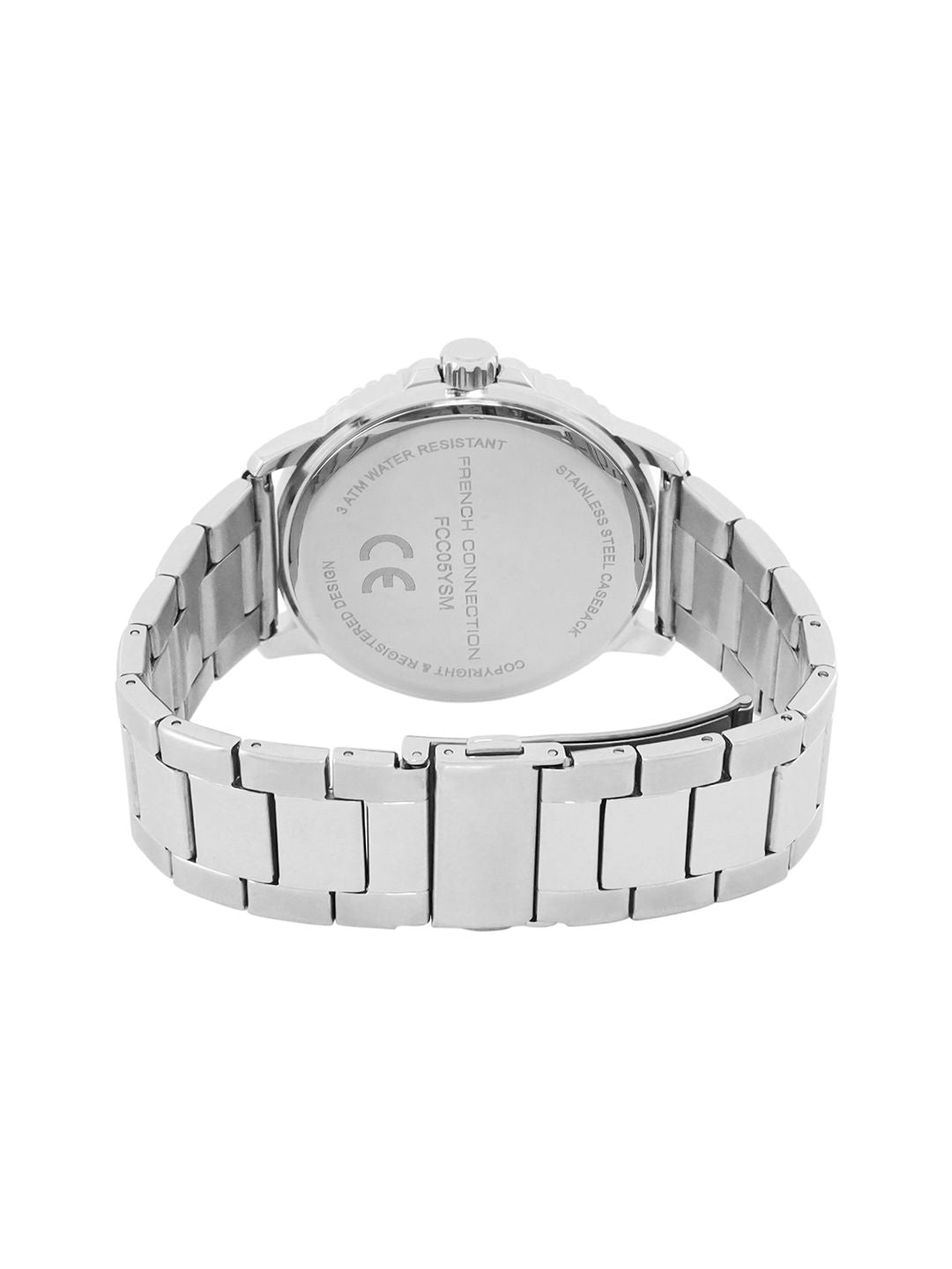 French Connection Men Dial & Stainless Steel Bracelet Style Straps Analogue Watch FCC05YSM