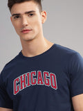 ADRO Men Typography Printed Applique T-shirt