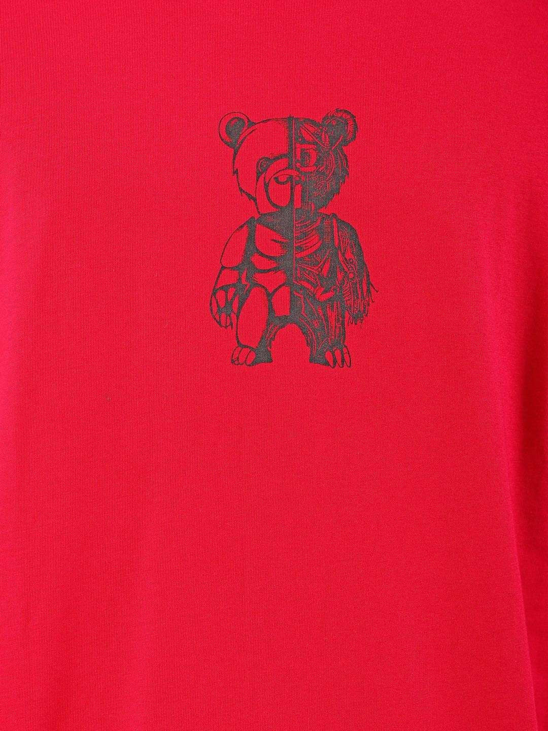 The Indian Garage Co Men Graphic Printed Round Neck Cotton Relaxed Fit T-shirt