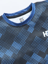 HRX by Hrithik Roshan Boys Checked Geometric T-shirt