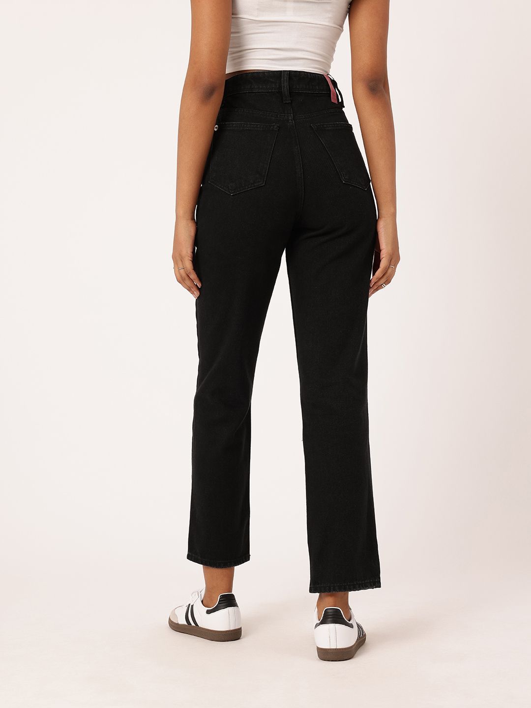 DressBerry Women Street Classic High Rise Straight Fit Jeans