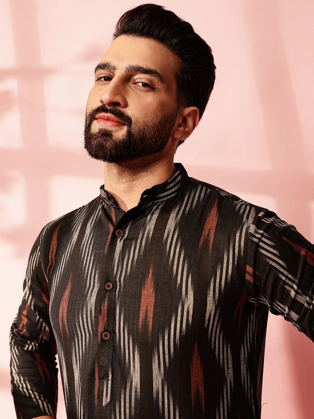 Anouk Men Printed Regular Kurta with Pyjamas