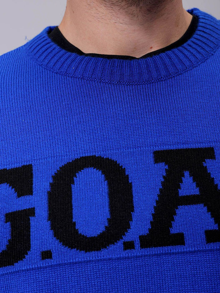 The Indian Garage Co Men Typography Printed Pullover