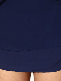 Berrylush Tie-Up Neck Flared Sleeve Georgette Fit & Flare Dress