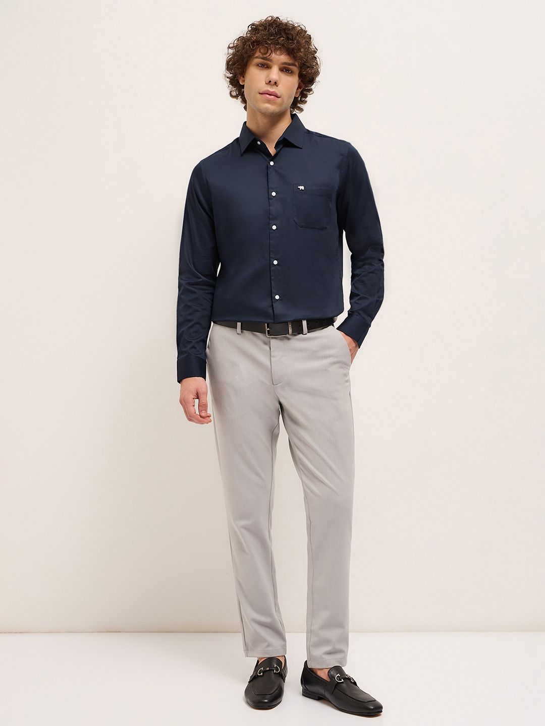 THE BEAR HOUSE Men Tailored Fit Opaque Formal Shirt