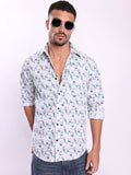 Bene Kleed Floral Printed Spread Collar Cotton Regular Fit Casual Shirt