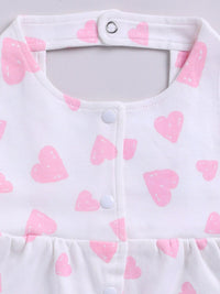 Moms Love Infant Girls Print Pure Cotton Fit & Flare Dress