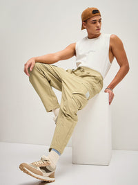 THE BEAR HOUSE Men Solid Cargo Trouser