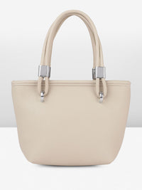 DressBerry Textured Structured Handheld Bag With Embellished