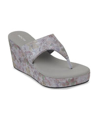 Mochi Printed Wedge Sandals