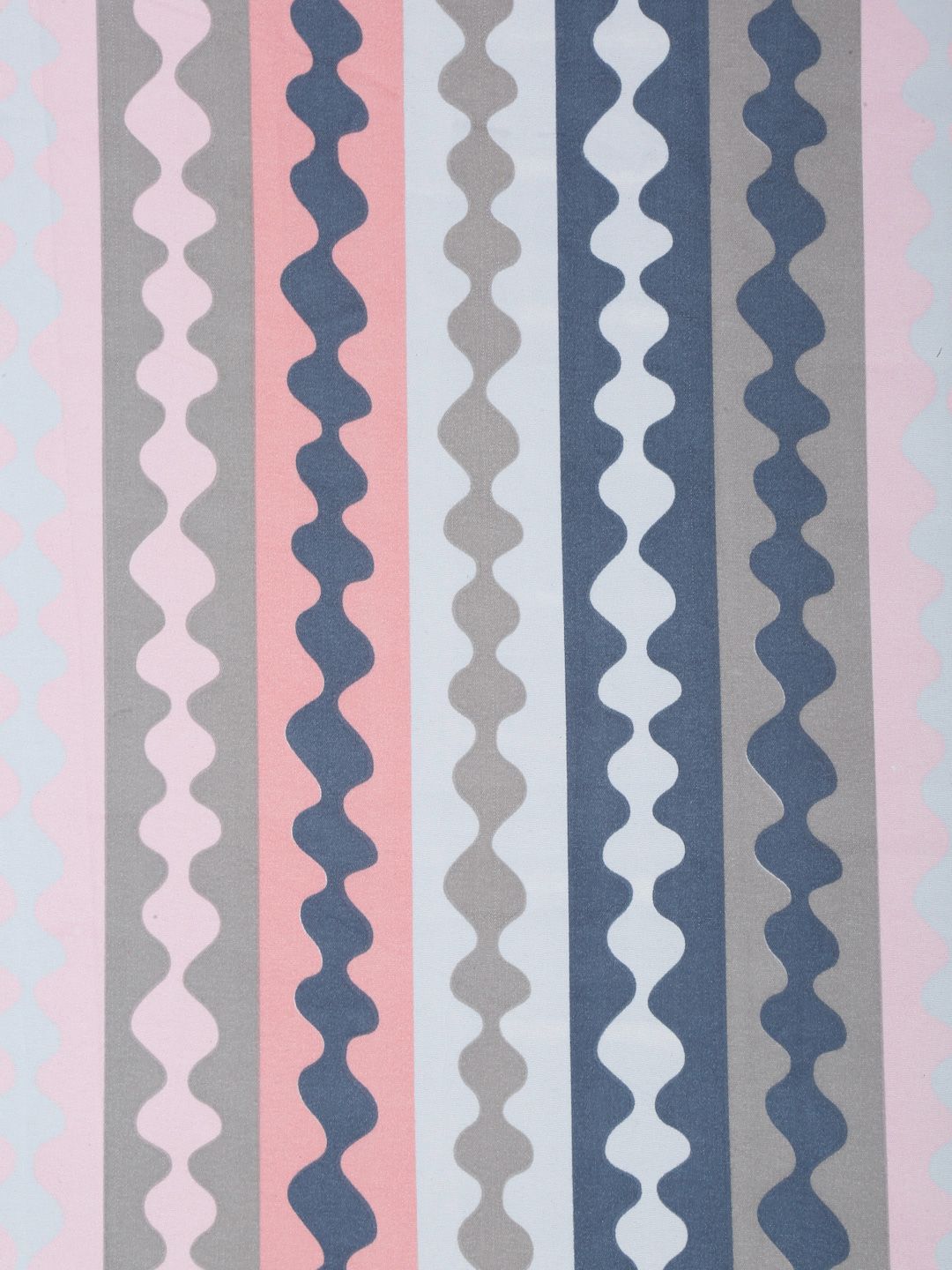 Myntra Elegant Homes Blue & Pink Abstract Printed 300 TC Single Bedsheet Set