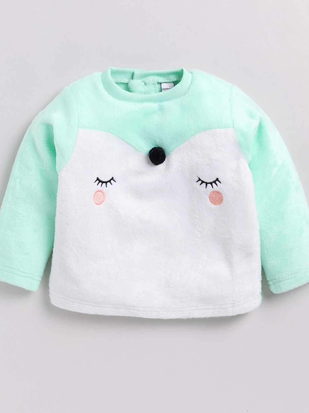 Moms Love Infant Girls Embroidered Pure Cotton Sweatshirt