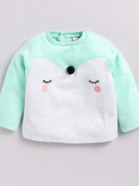 Moms Love Infant Girls Embroidered Pure Cotton Sweatshirt