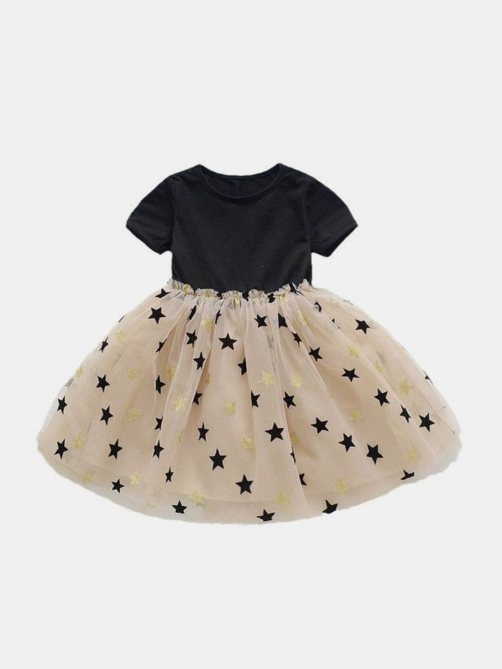 YK Print Fit & Flare Dress