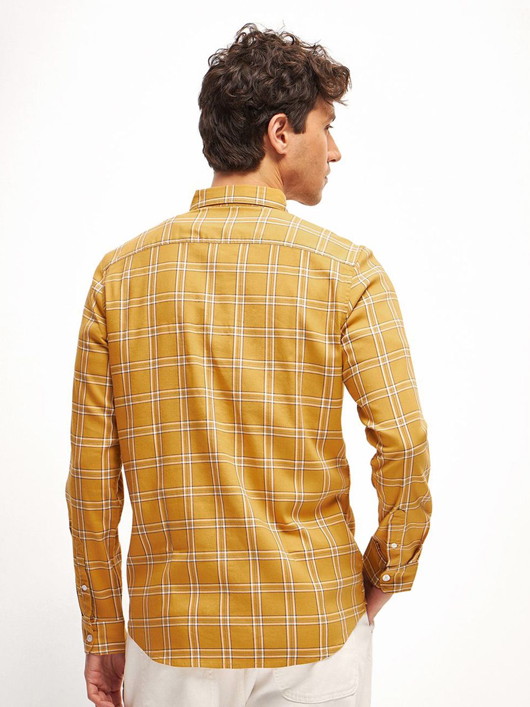 THE BEAR HOUSE Men Slim Fit Opaque Checked Casual Shirt