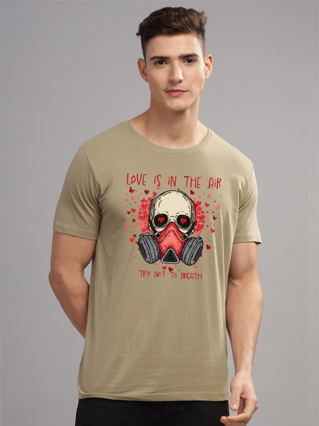 ADRO Men Graphic Printed Round Neck Cotton T-shirt