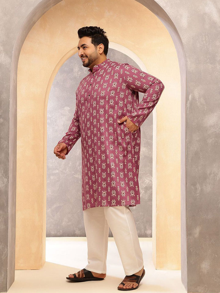 SOJANYA PLUS Motif Etnik Lelaki Bercetak Kurta
