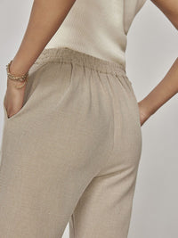 The Label Life Women Textured Straight Fit Trousers
