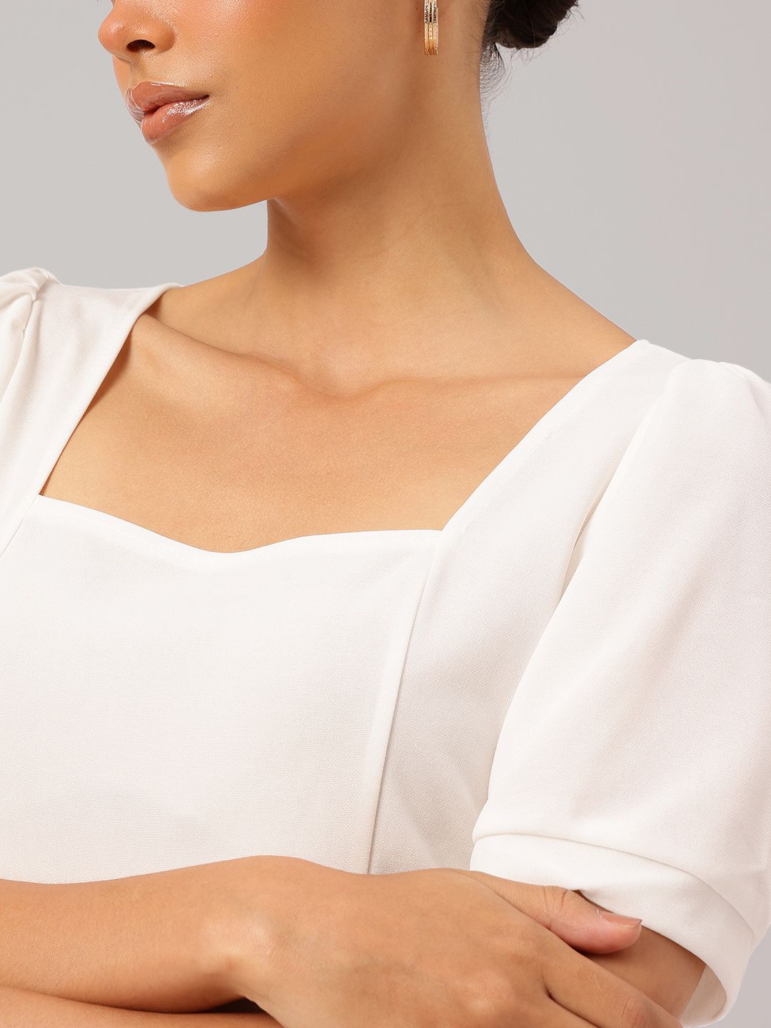 DressBerry Square Neck A-Line Dress