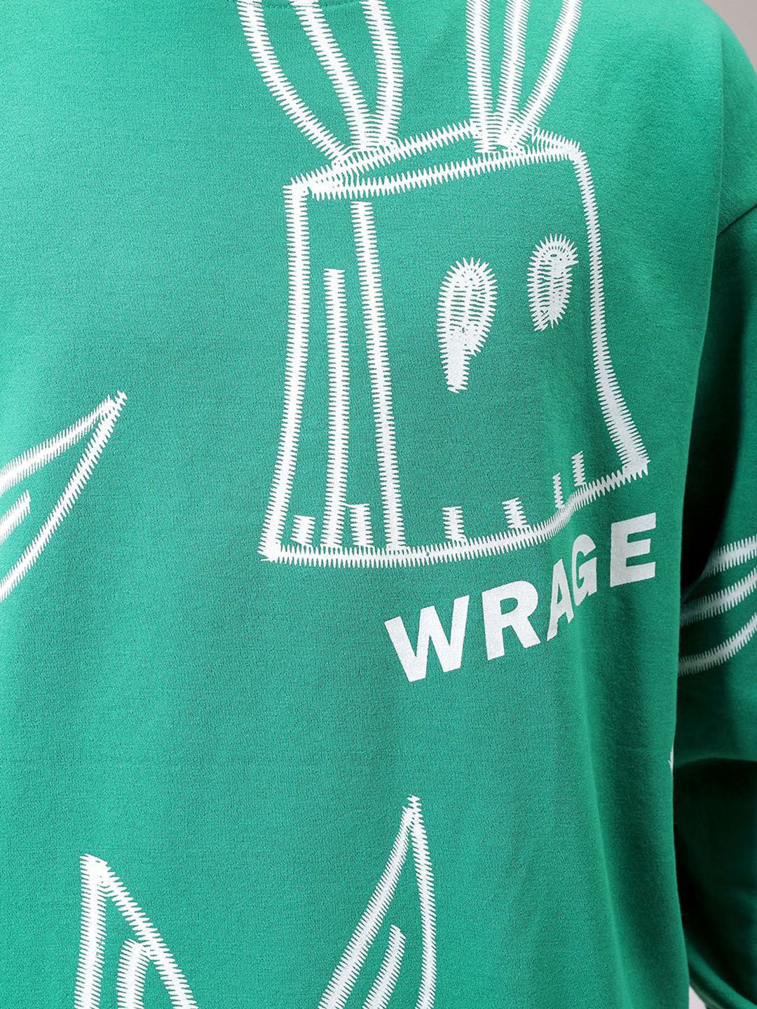 The Indian Garage Co Men Printed Round Neck Long Sleeves Pullover Sweatshirt