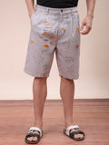 The Indian Garage Co Men Geometric Printed Mid-Rise Shorts