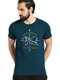 ADRO Men Pack of 3 Typography Printed Round Neck Cotton T-shirts