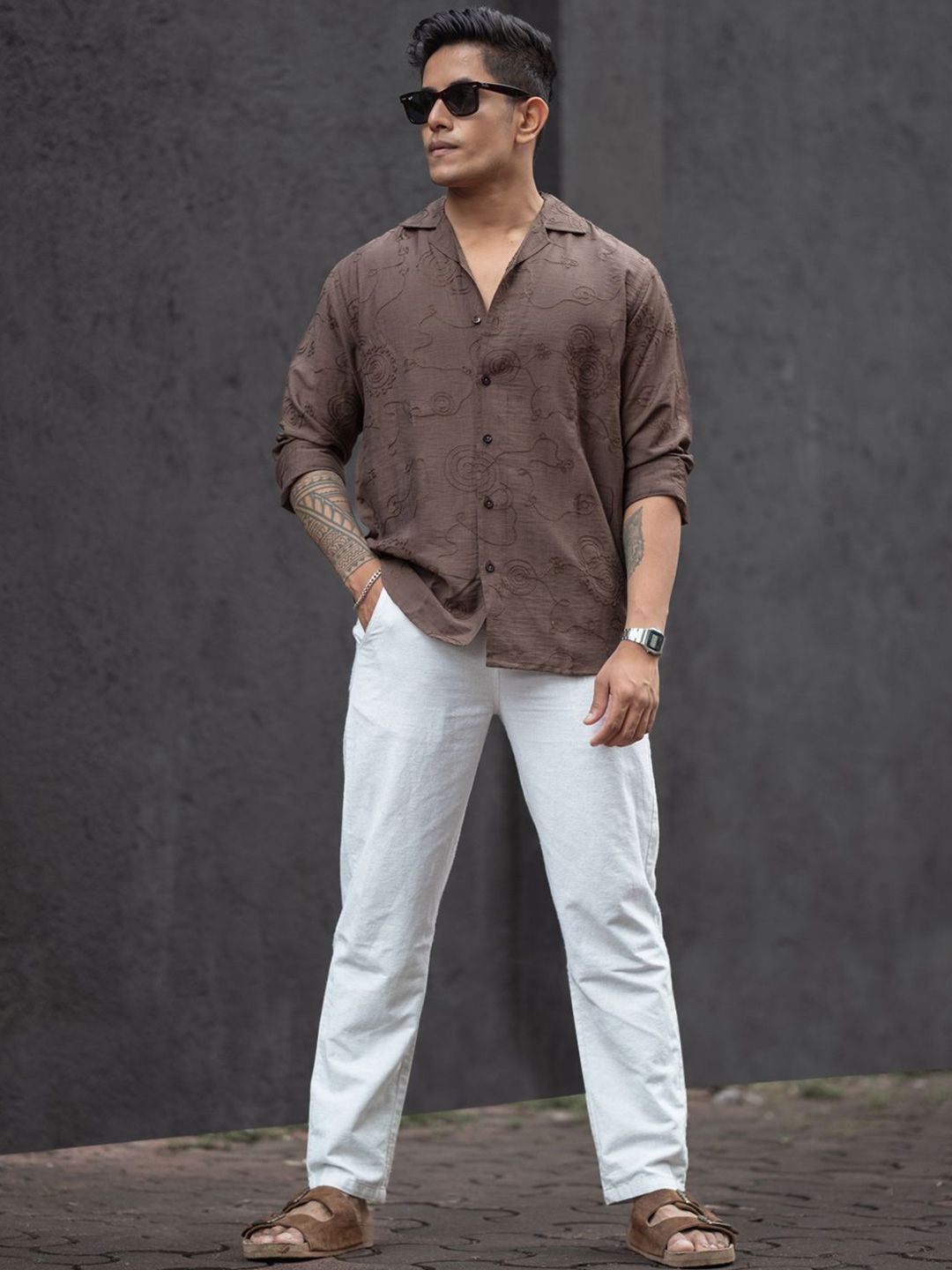 Powerlook Men Opaque Printed Casual Shirt